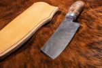 Forged culinary Damascus Steel Knife by Costantini Design | Utensils by Costantini Design. Item composed of wood and steel