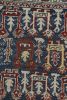 Rug & Kilim’s Blue Tribal Square Rug with Primitivist | Area Rug in Rugs by Rug and Kilim