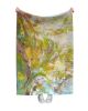Belgian Linen Fabric Art Panel: Prosperity by Dorothy Fagan | Textiles by Dorothy Fagan Fine Arts. Item composed of linen in boho or mid century modern style