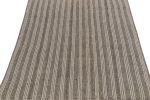 Vintage Striped Kilim in Gray Striations, Salt and Pepper | Area Rug in Rugs by Rug and Kilim