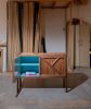 Inside-Out Corto, Sideboard Cabinet, Cerulean Blue | Storage by Sergio Mannino Studio. Item made of wood