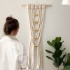 Cinco | Wall Sculpture in Wall Hangings by indie boho studio. Item composed of wood & cotton compatible with minimalism and contemporary style