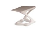 Amorph Tryst Side Table, White Lacquer Matte | Tables by Amorph. Item composed of wood