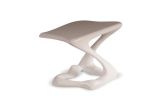 Amorph Tryst Side Table, White Lacquer Matte | Tables by Amorph. Item composed of wood