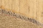 Vintage Gabbeh Tribal Rug in Beige-Brown Open Field with Red | Area Rug in Rugs by Rug and Kilim