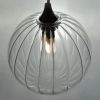 Vine Carousel Modern Chandelier - Clear Artisan Glass Globes | Pendants by Galilee Lighting. Item made of metal with glass works with modern style