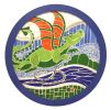 Mythical Friends in Flight | Public Mosaics by Stacia Goodman Mosaics | Dayton childrens hospital in Dayton. Item composed of glass and synthetic