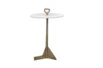 Bellance Marmol Cigarette Table in Cast Bronze & Marble | Cocktail Table in Tables by Costantini Design. Item made of bronze & marble