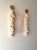 Handwoven Tapestry ILANA | Wall Hangings by Ana Salazar Atelier. Item made of oak wood & cotton compatible with boho and country & farmhouse style