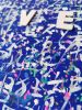 Love majorelle - Original mixed media painting | Mixed Media by Xiaoyang Galas. Item made of wood with synthetic works with contemporary & art deco style