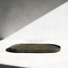 Large Oval Tray in Earthen Brown Concrete | Decorative Tray in Decorative Objects by Carolyn Powers Designs. Item composed of concrete compatible with minimalism and contemporary style