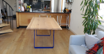 Miller Seamed Live Edge Table | Dining Table in Tables by FAB&MADE. Item composed of oak wood in minimalism or mid century modern style