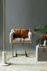 Papillonne Table | Dining Table in Tables by LAGU. Item composed of fabric & brass