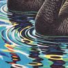 Black Swans | Prints in Paintings by Paul Manwaring Fine Art Prints. Item composed of paper in traditional style