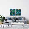 Diptych #1 | Oil And Acrylic Painting in Paintings by Veronica Romualdez. Item made of canvas with synthetic works with minimalism style