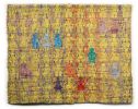 Art Weaving: Walking in Sunshine | Tapestry in Wall Hangings by Doerte Weber. Item composed of paper and fiber in contemporary or modern style