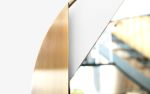 Solida Brass Plated Metal Circular Mirror | Decorative Objects by LAGU. Item made of metal works with modern style