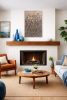 Embers at the Treeline” —Reclaimed Wood Wall Art Panel, Hand | Wall Sculpture in Wall Hangings by Craig Forget. Item composed of oak wood compatible with boho and mid century modern style