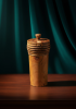 Sculptural Apple Wood Vessel | Hand-Turned Artisan Original | Storage by Holzkunst Samuel Meisinger. Item made of wood compatible with country & farmhouse and traditional style