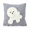 Merino Wool x Cowhide Bichon Pillow | Pillows by Finara