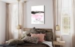 Black Mountains in Washi | Oil And Acrylic Painting in Paintings by Jan Sullivan Fowler. Item made of canvas with synthetic