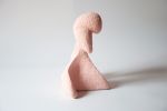 Contemporary Paper mache art sculpture in light pink. | Sculptures by Earlpicnic. Item made of ceramic with paper works with boho & contemporary style