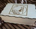 Handmade Wooden Box with Smudge Kit | Decorative Box in Decorative Objects by QUALITY OF LIFE. Item made of birch wood works with transitional style