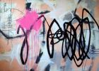 Rhapsody in Pink Minor III | Mixed Media by Elisa Gomez Art | Elizabeth Mollen's Home in Austin. Item made of canvas
