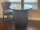 Wine barrel bar table | Side Table in Tables by Peach State Sawyer Services