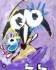 Woof | Oil And Acrylic Painting in Paintings by Lulu Bella Art | Colorado Tower in Austin. Item made of canvas & synthetic