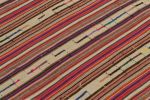 1950s Vintage chaput Kilim in Red, Beige-Brown, Multicolor | Area Rug in Rugs by Rug and Kilimarea