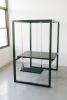 Black 2-Seater with Blackened Cedar Wood | Picnic Table in Tables by SwingTables. Item composed of wood and steel