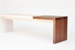 Duotone Bench - White Oiled Maple & Walnut | Benches & Ottomans by Iannone Design. Item made of wood