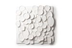 Art de la Table - Composition in white porcelain | Wall Sculpture in Wall Hangings by Studio DeSimoneWayland. Item made of birch wood with ceramic works with boho & contemporary style