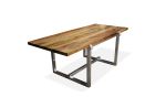 Donato Steel Framed Dining Table with Argentine Rosewood Top | Tables by Costantini Design. Item made of wood & steel