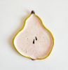 Pear Plate | Dinnerware by Federica Massimi Ceramics. Item composed of ceramic compatible with eclectic & maximalism and mediterranean style