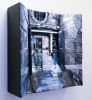 "Dimensions Within" | Mixed Media by Heather Kocsis. Item composed of wood and synthetic in contemporary or industrial style