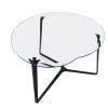 APPLE Crystal Glass Coffee Table with Steel Structure | Tables by GREYGE. Item composed of walnut and steel in contemporary or modern style