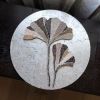 Round ginkgo wall art | Mosaic in Art & Wall Decor by Julia Gorbunova. Item made of ceramic with glass works with boho & contemporary style