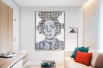 JEAN MICHEL BASQUIAT FOREVER | Oil And Acrylic Painting in Paintings by Virginie SCHROEDER | Seattle in Seattle. Item made of canvas
