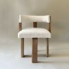 Emmy Dining Chair | Chairs by YJ Interiors. Item made of oak wood with fabric works with minimalism & mid century modern style