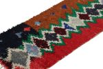 Vintage Moroccan Runner Rug with Polychromatic Diamond | Area Rug in Rugs by Rug and Kilim
