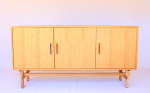 Dovetailed Credenza | Storage by Greg Palombo. Item composed of oak wood in mid century modern or contemporary style
