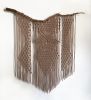 Large Driftwood Macramé Neutral Tan Brown | Macrame Wall Hanging in Wall Hangings by MACRO MACRAME by Maeve Pacheco. Item composed of wood and cotton in boho or coastal style