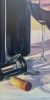 'Corkscrew II' Original Oil Painting | Oil And Acrylic Painting in Paintings by Jenny Stewart's Fine Art. Item made of canvas compatible with mid century modern and contemporary style