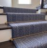 Handwoven Woolen Blue Runner Rug | Rugs by Evergreen Carpets. Item made of wool works with boho & minimalism style