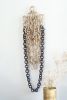 "Lilla" ceramic chain sculpture | Wall Sculpture in Wall Hangings by Asmaa Aman Studio. Item composed of ceramic in boho or eclectic & maximalism style