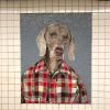 Dog Man Mosaic | Public Mosaics by William Wegman | 23rd Street in New York
