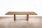 Wood Twin Pedestal Modern Dining Table by Costantini Design | Tables by Costantini Design. Item composed of wood
