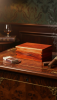 Sculptural Solid Mahogany Cigar Casket – Hand-Carved Monolit | Decorative Box in Decorative Objects by Holzkunst Samuel Meisinger. Item composed of wood compatible with rustic style